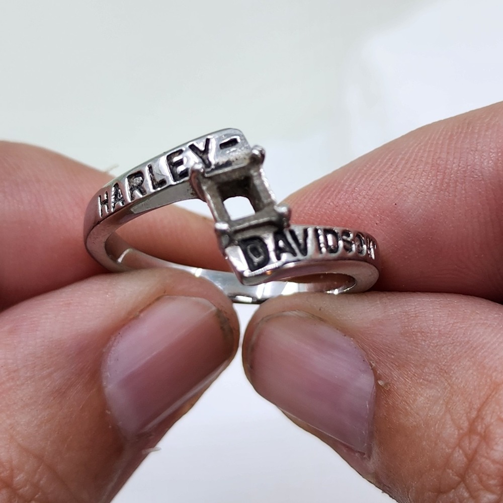 Harley-Davidson 316 Stainless Steel Logo Ring Biker Motorcycle Statement Band